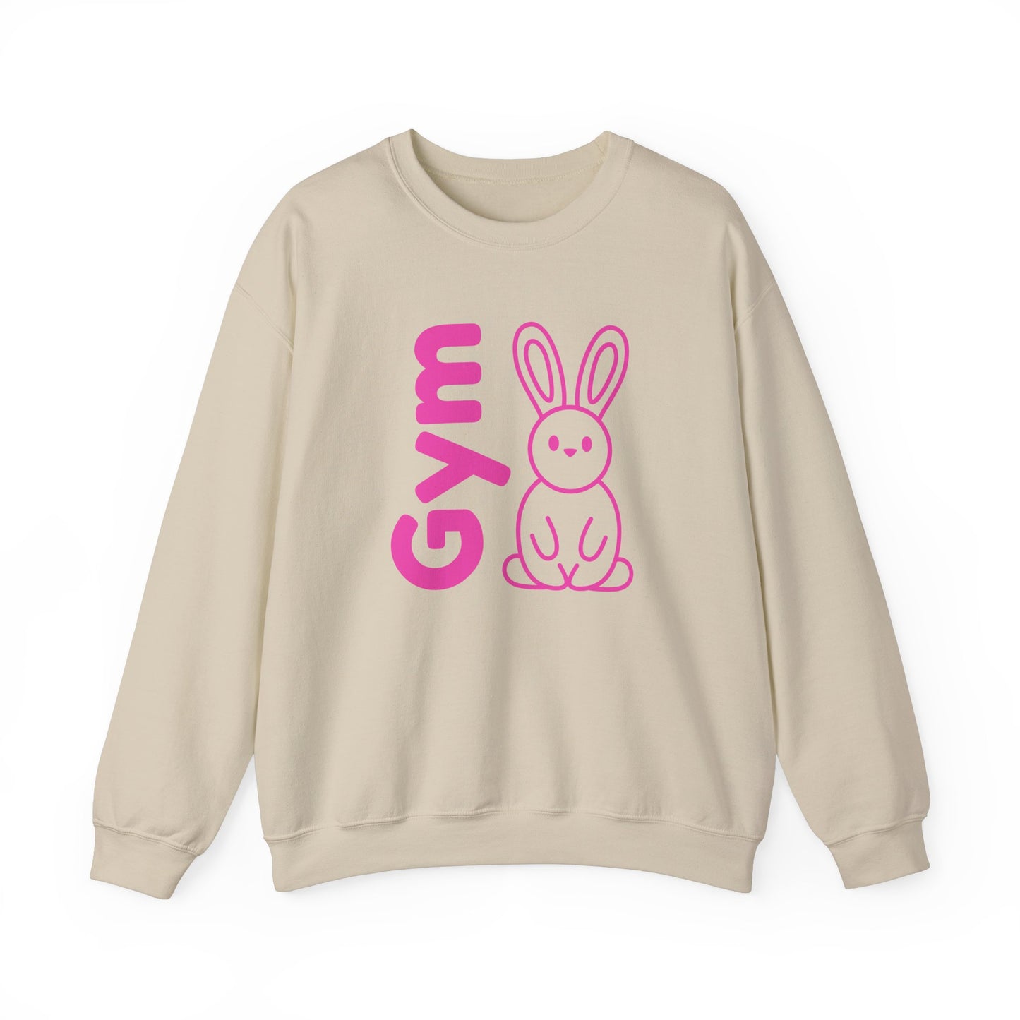 Gym Bunny slogan women's sweatshirt, fitness, gym, workout, active lifestyle, bold, fun, quirky, cute, athleisure, statement casual top
