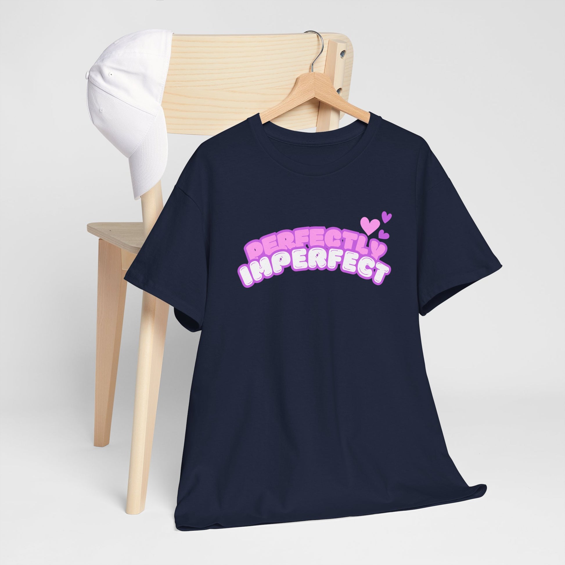 Perfectly Imperfect Slogan t-shirt, for real women who radiate self love, confidence, age-positivity and authenticity