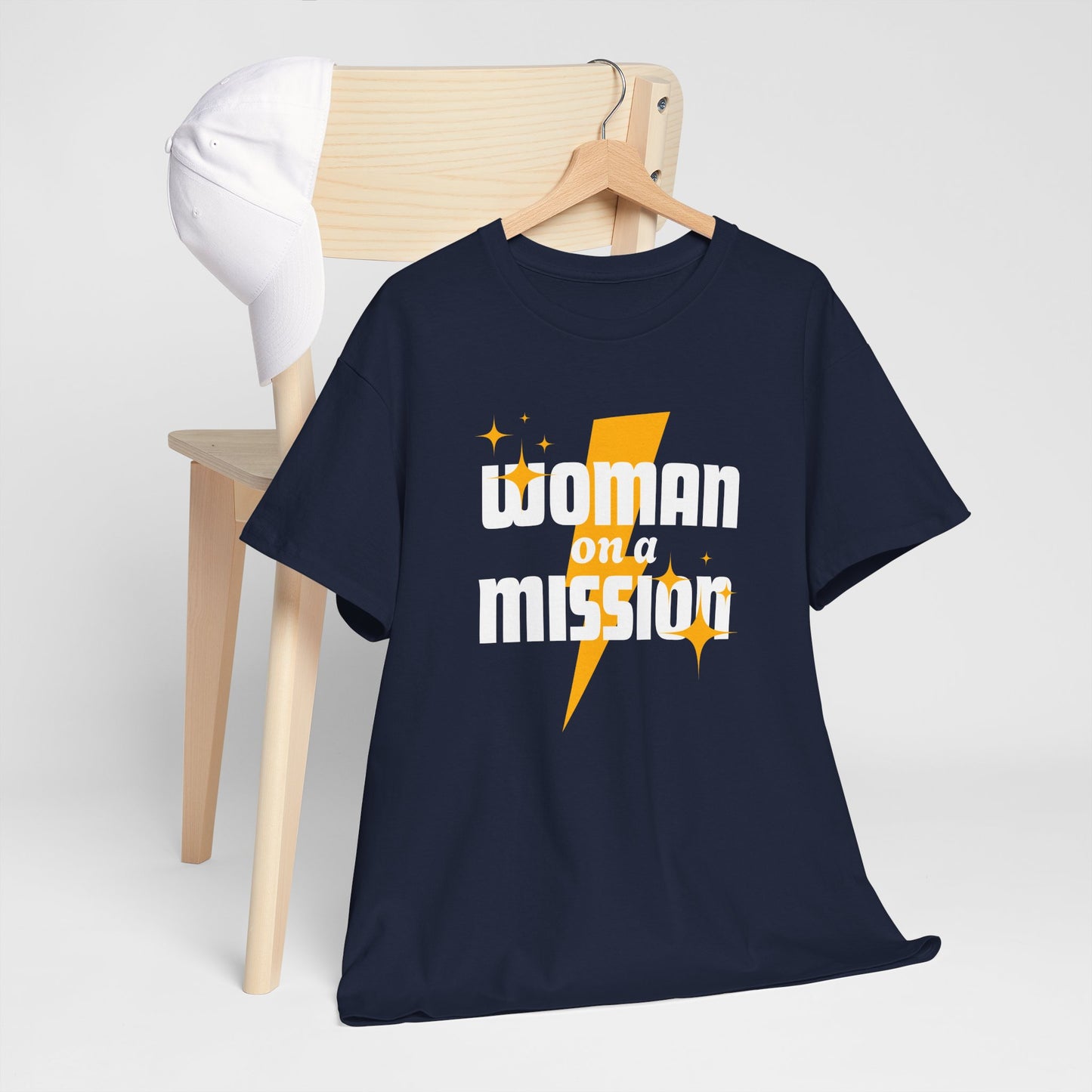Woman on a Mission - Fun Motivational Slogan T-shirt