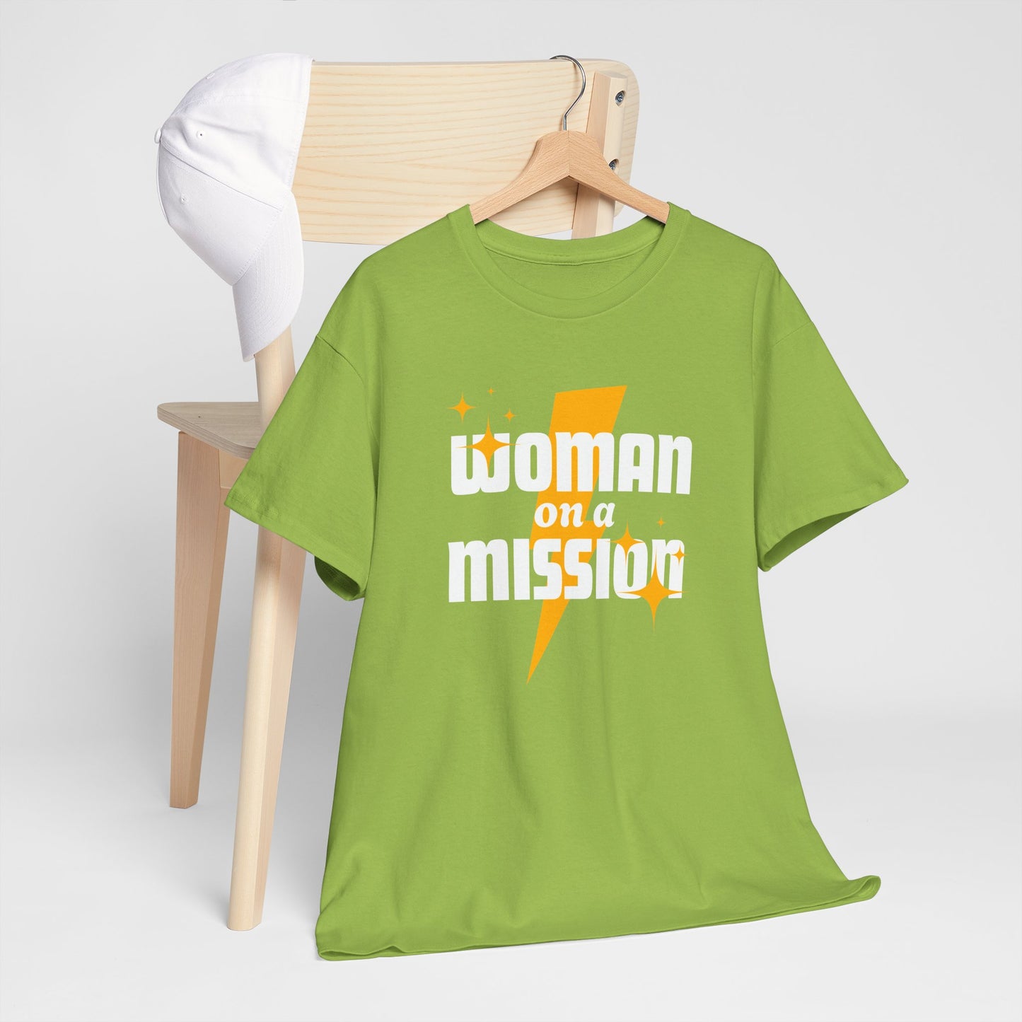 Woman on a Mission - Fun Motivational Slogan T-shirt