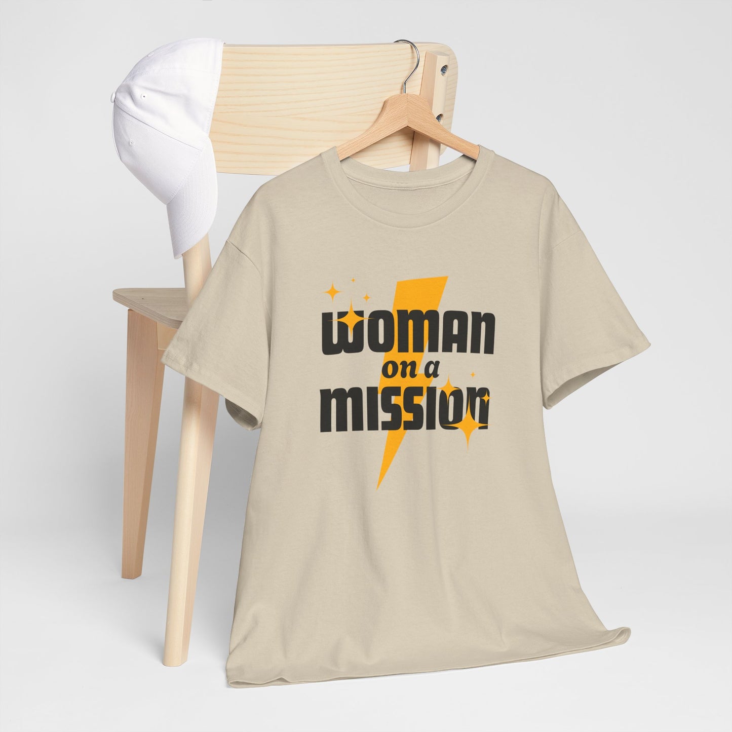 Woman on a Mission - Fun Motivational Slogan T-shirt
