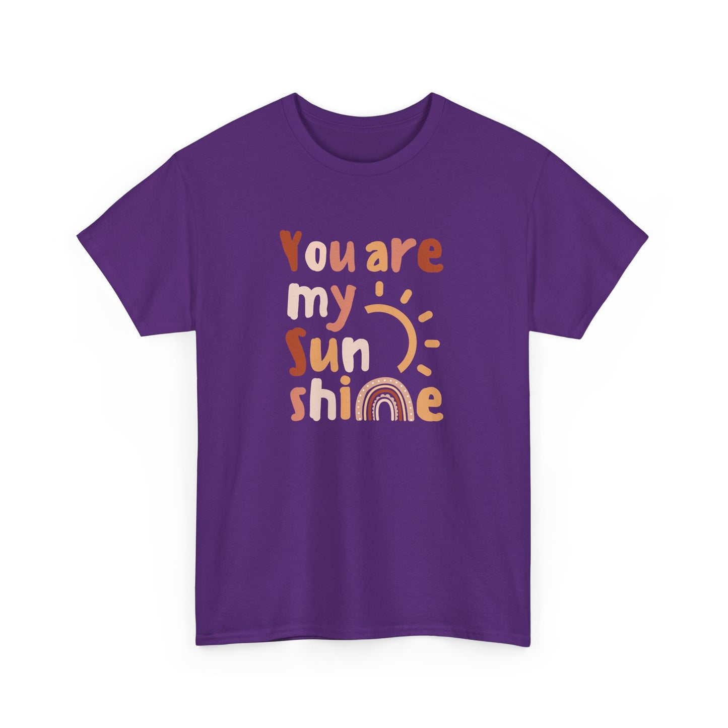 Fun and Bold You Are My Sunshine Slogan T-shirt, uplifting, positive, happiness graphic statement tee, self-love and confidence fashion
