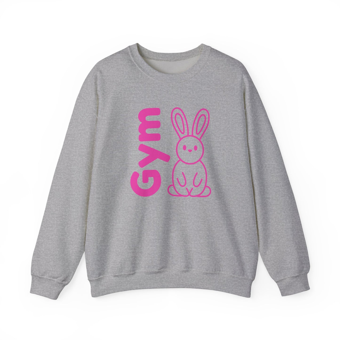 Gym Bunny slogan women's sweatshirt, fitness, gym, workout, active lifestyle, bold, fun, quirky, cute, athleisure, statement casual top