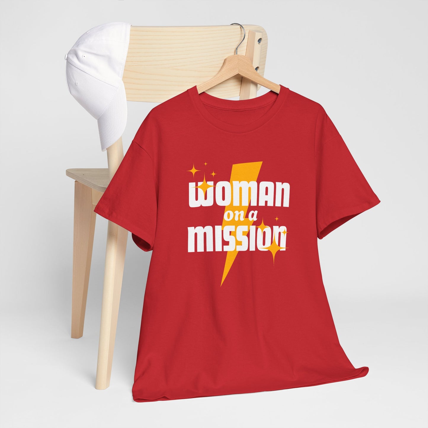 Woman on a Mission - Fun Motivational Slogan T-shirt
