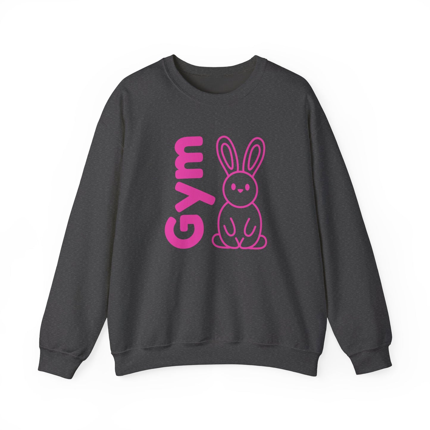 Gym Bunny slogan women's sweatshirt, fitness, gym, workout, active lifestyle, bold, fun, quirky, cute, athleisure, statement casual top