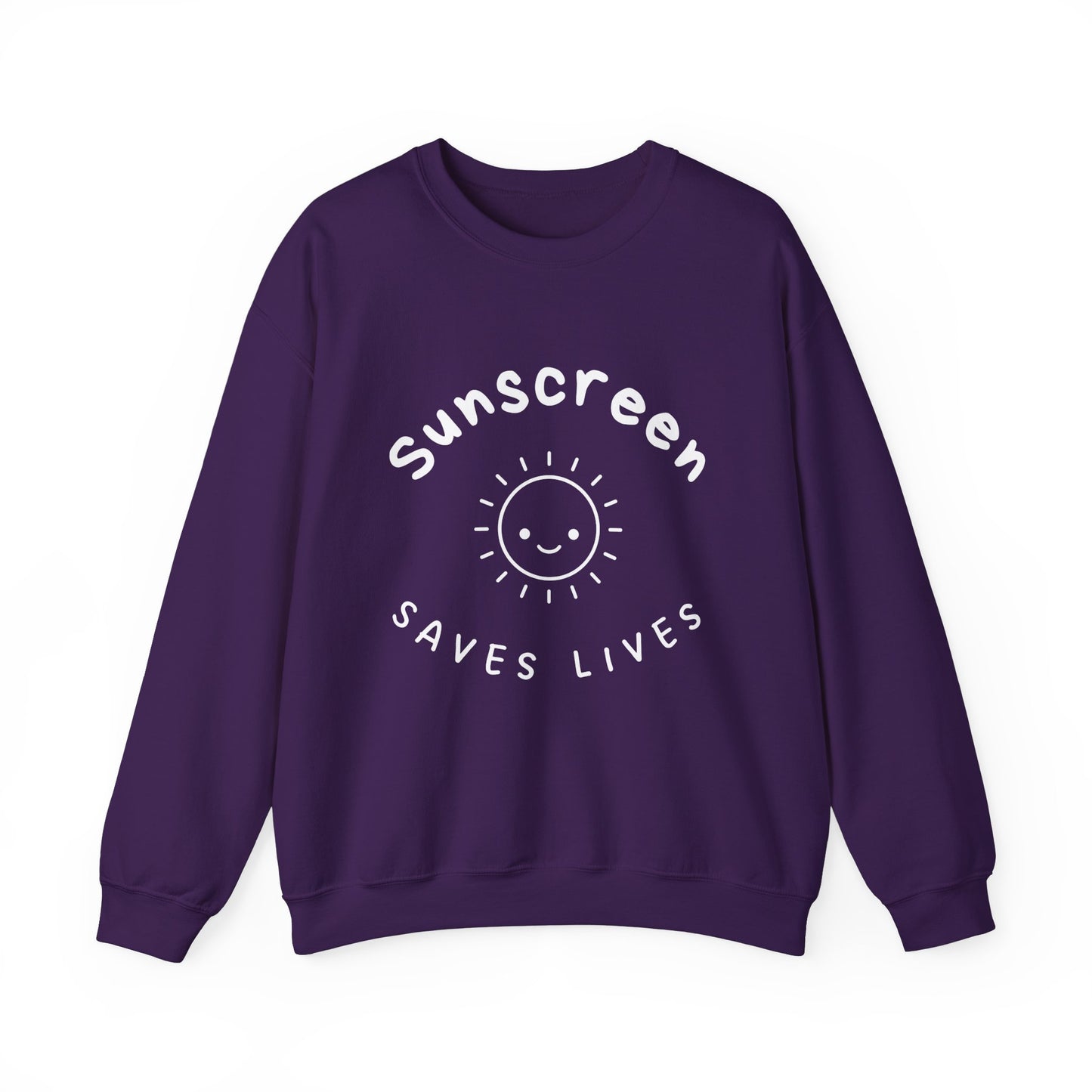 Sunscreen Saves Lives - Skincare Slogan Sweatshirt