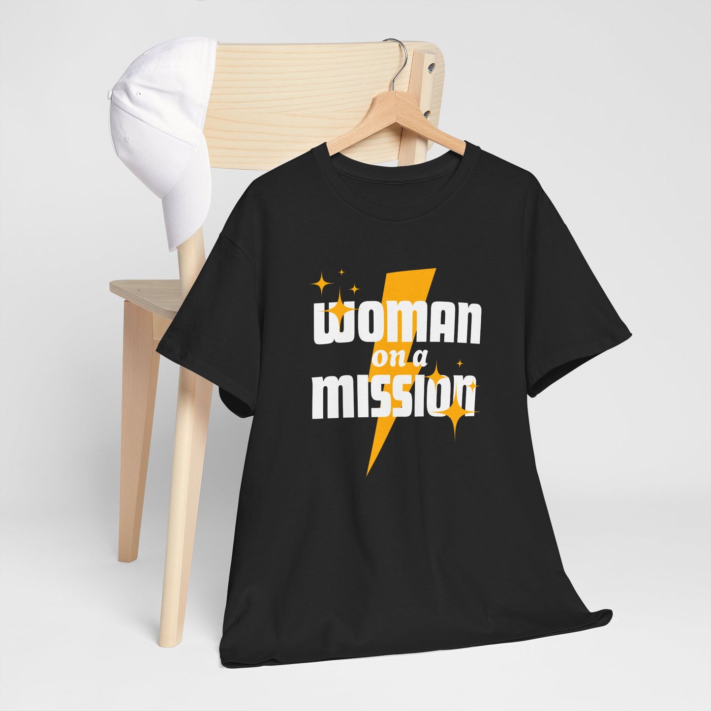 Woman on a Mission - Fun Motivational Slogan T-shirt