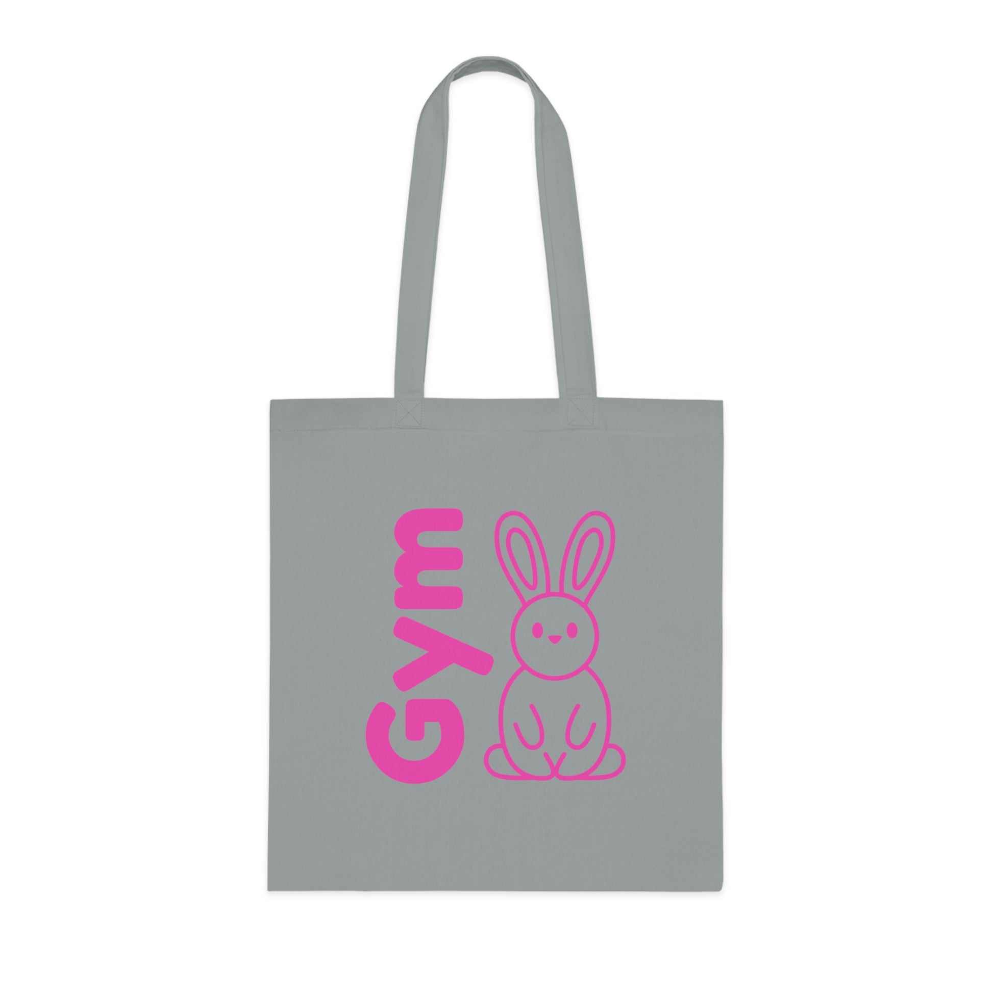 Gym Bunny slogan cotton tote bag, fitness, gym, workout, active lifestyle, bold, fun, quirky, cute, athleisure, statement bag