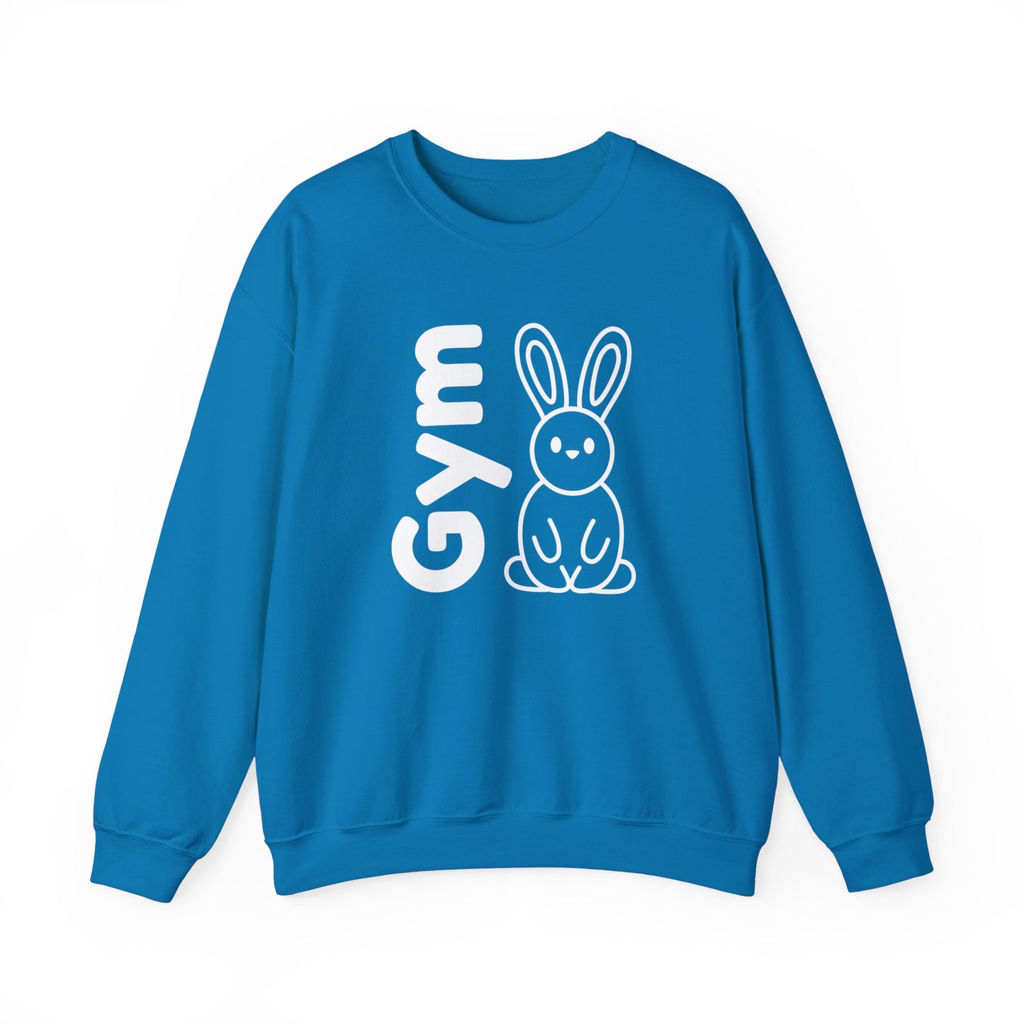Gym Bunny slogan women's sweatshirt, fitness, gym, workout, active lifestyle, bold, fun, quirky, cute, athleisure, statement casual top