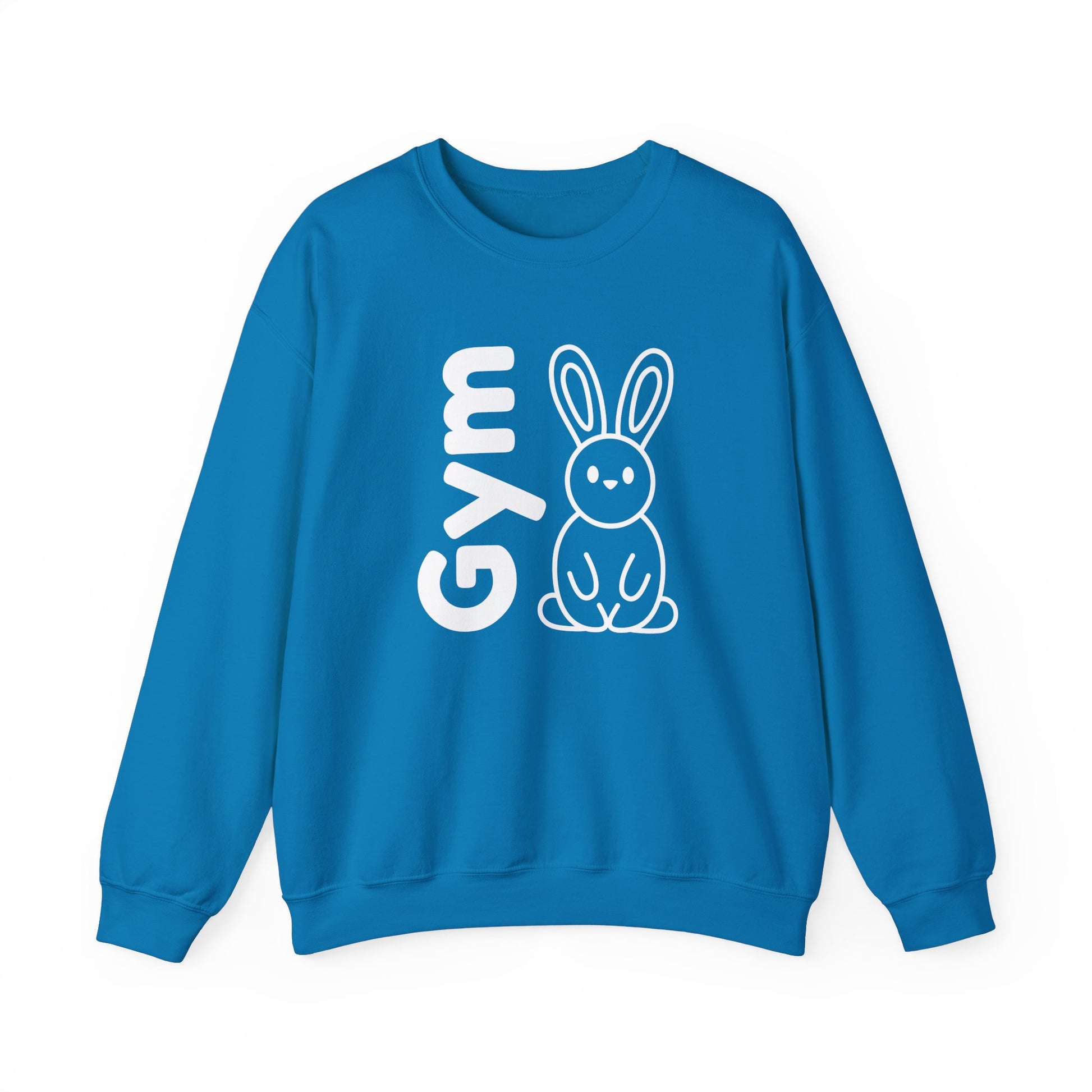 Gym Bunny slogan women's sweatshirt, fitness, gym, workout, active lifestyle, bold, fun, quirky, cute, athleisure, statement casual top