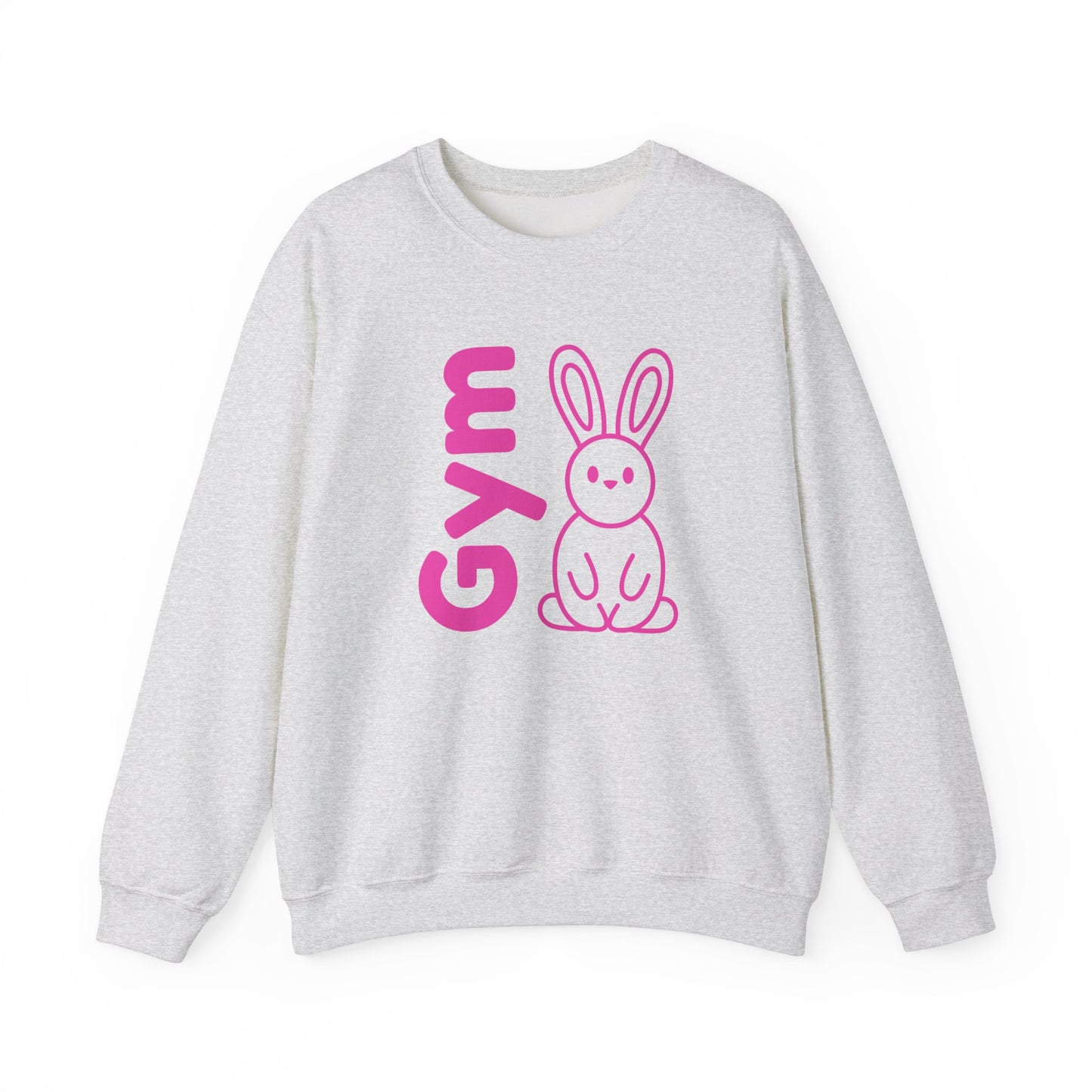 Gym Bunny slogan women's sweatshirt, fitness, gym, workout, active lifestyle, bold, fun, quirky, cute, athleisure, statement casual top