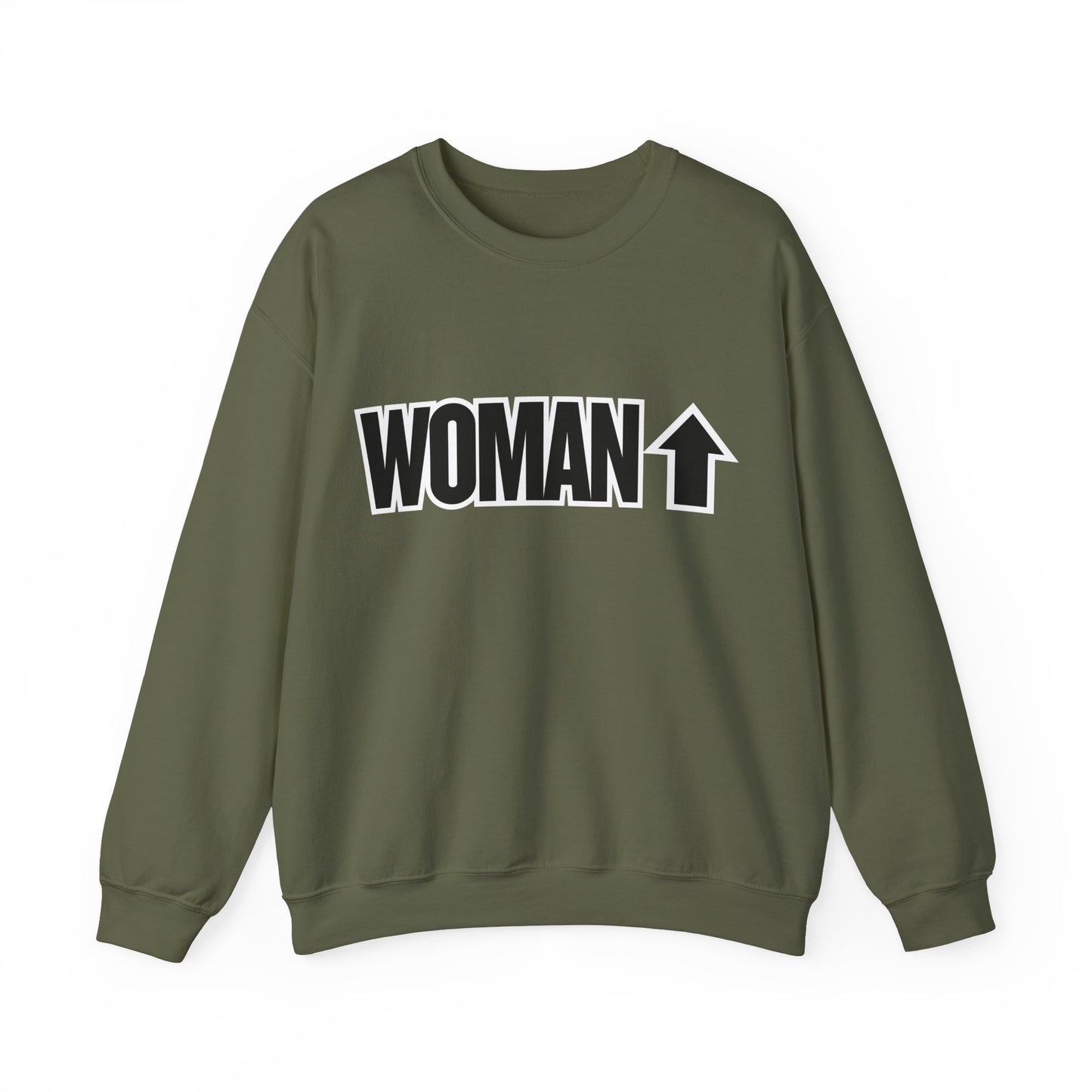 Woman Up - Empowering & Motivational Slogan Sweatshirt