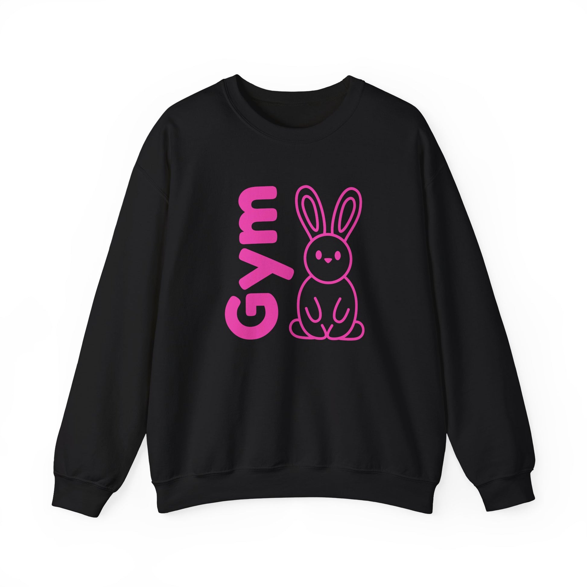 Gym Bunny slogan women's sweatshirt, fitness, gym, workout, active lifestyle, bold, fun, quirky, cute, athleisure, statement casual top