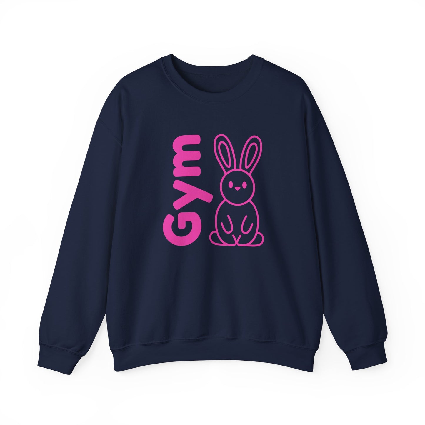 Gym Bunny slogan women's sweatshirt, fitness, gym, workout, active lifestyle, bold, fun, quirky, cute, athleisure, statement casual top