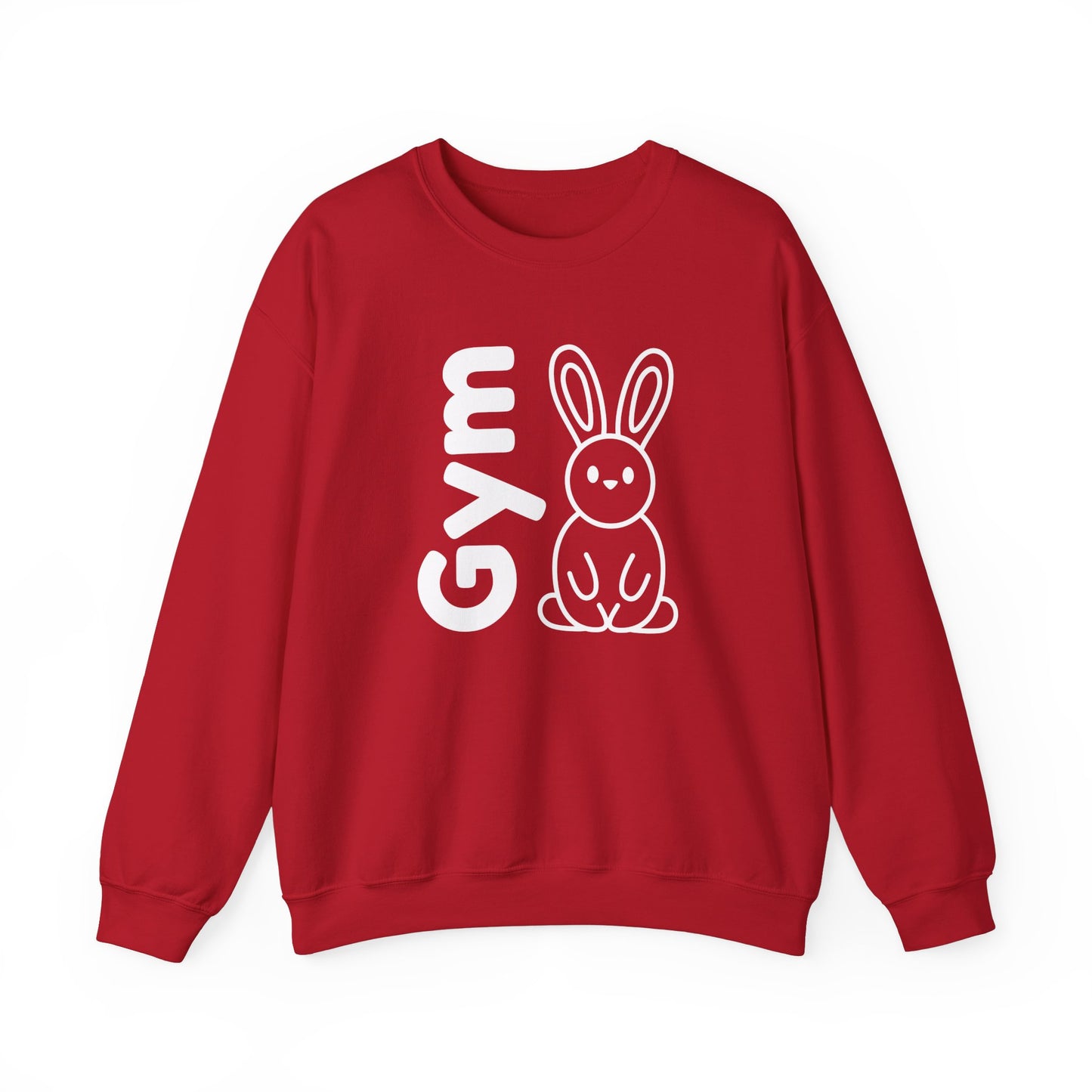Gym Bunny slogan women's sweatshirt, fitness, gym, workout, active lifestyle, bold, fun, quirky, cute, athleisure, statement casual top
