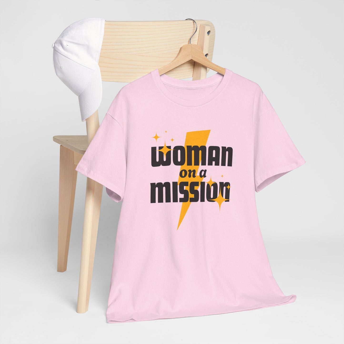 Woman on a Mission - Fun Motivational Slogan T-shirt