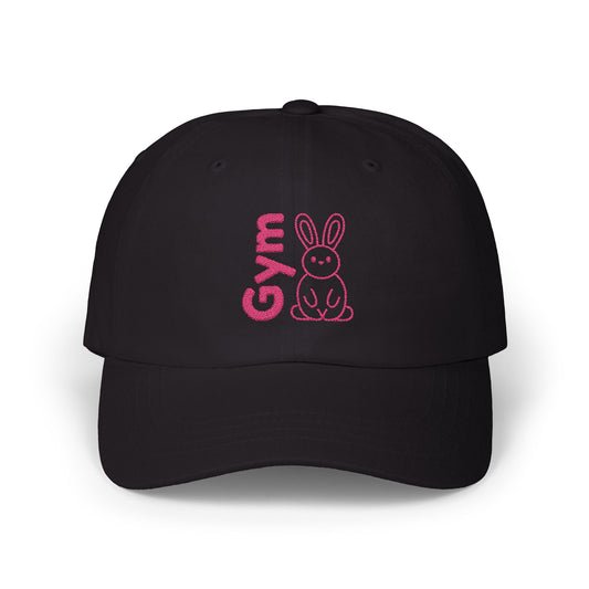 Gym Bunny slogan baseball cap, fitness, gym, workout, active lifestyle, bold, fun, quirky, cute, athleisure, statement hat