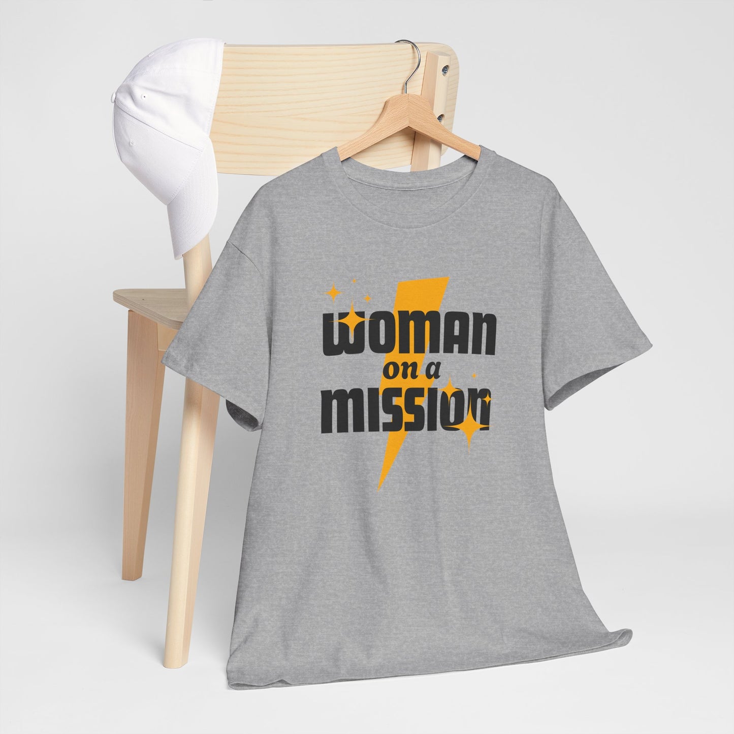 Woman on a Mission - Fun Motivational Slogan T-shirt