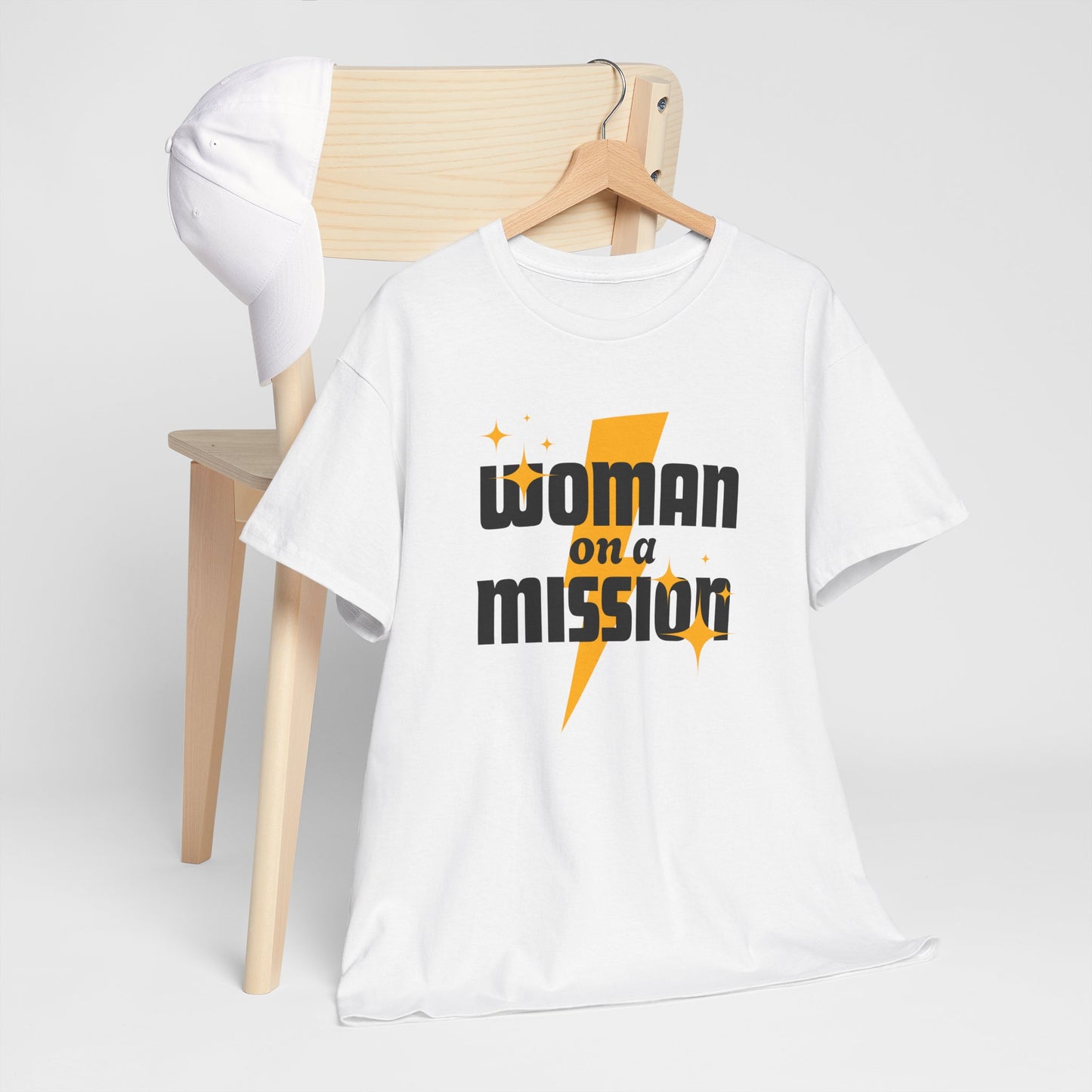 Woman on a Mission - Fun Motivational Slogan T-shirt