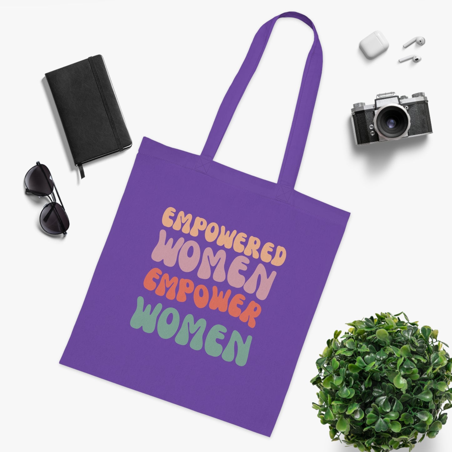 Empowered Women - Inspirational & Uplifting Slogan Tote Bag