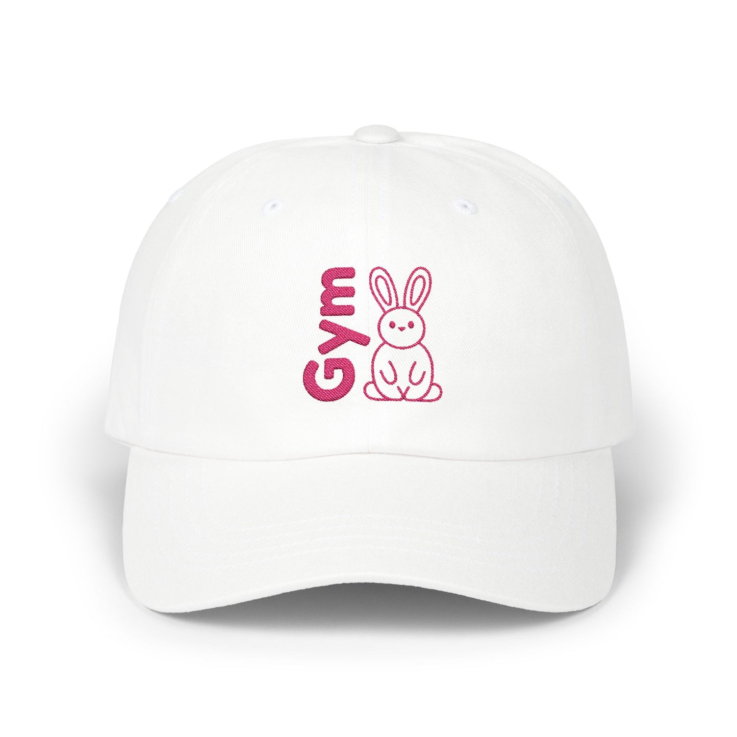 Gym Bunny slogan baseball cap, fitness, gym, workout, active lifestyle, bold, fun, quirky, cute, athleisure, statement hat