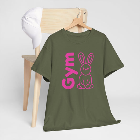 Gym Bunny slogan women's t-shirt, fitness, gym, workout, active lifestyle, bold, fun, quirky, cute, athleisure, statement tee