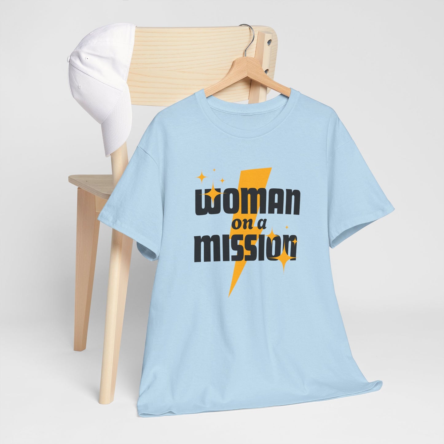 Woman on a Mission - Fun Motivational Slogan T-shirt