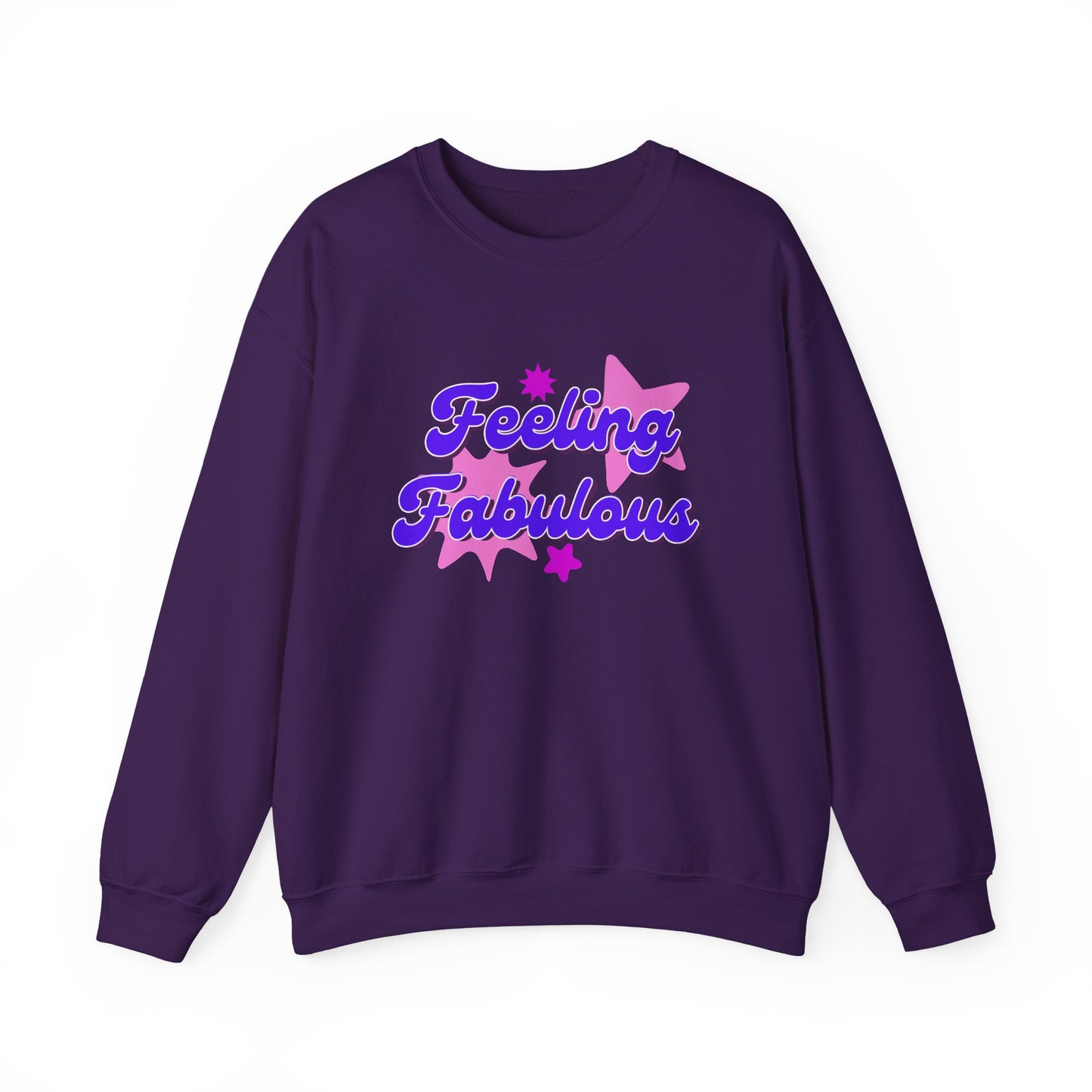 Feeling Fabulous women’s slogan sweatshirt, feel good, confidence boosting tee, empowering, bold, positive, statement t-shirt, good-vibes and self-love