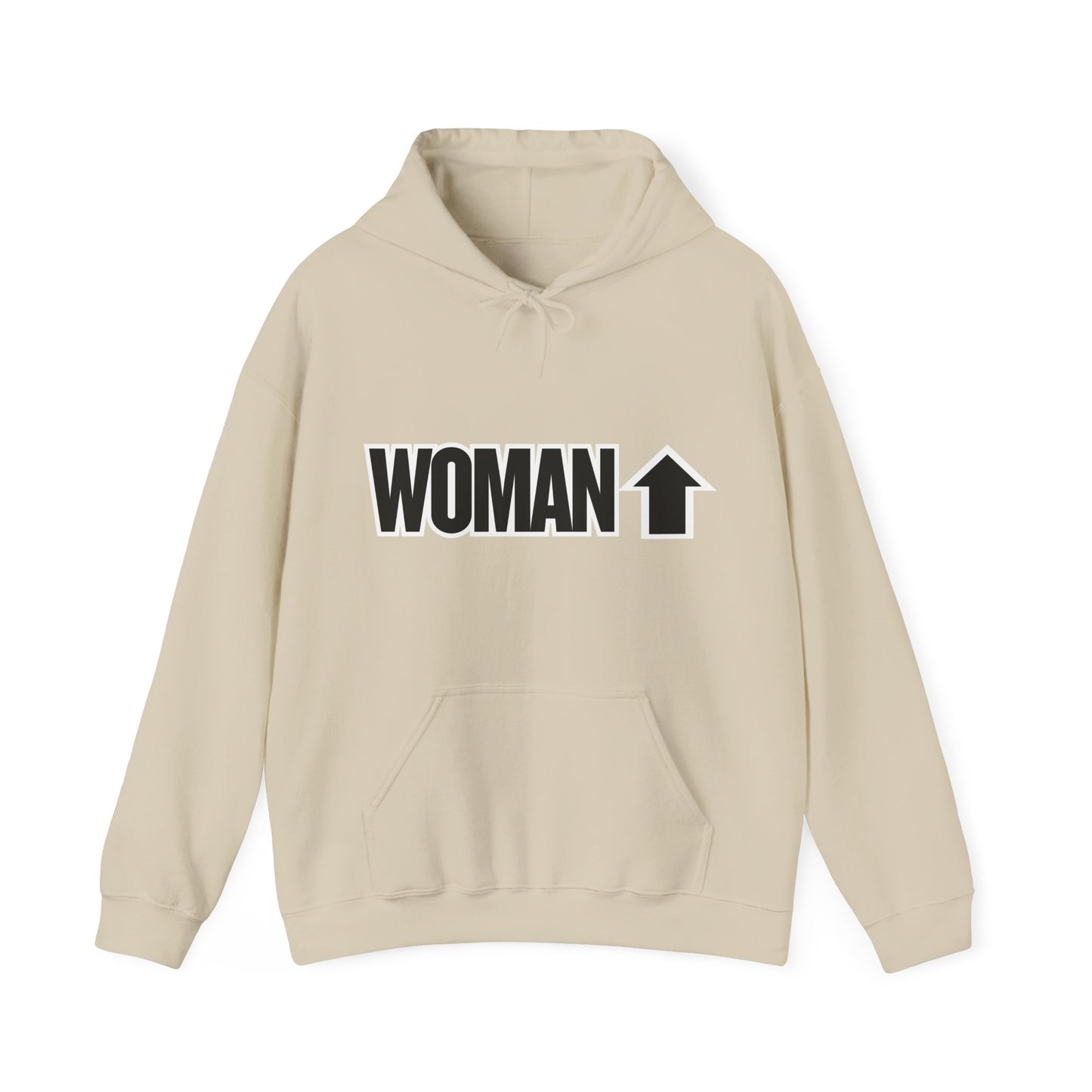 Woman Up Hoodie (front print)